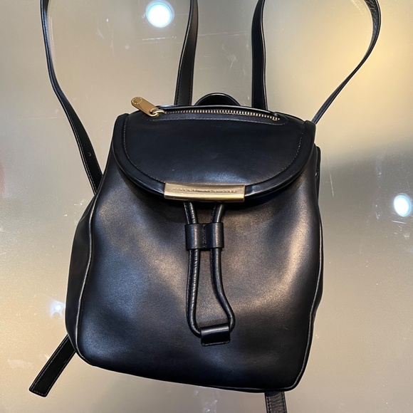 Marc by Marc Jacobs Luna Mini Leather Backpack Black 100% Cow Leather